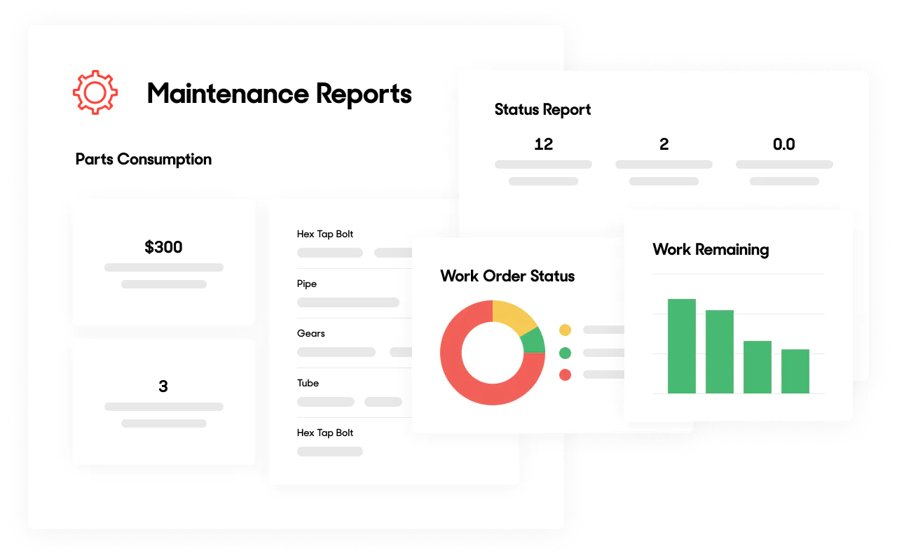 Maintenance Reports Software Illustration